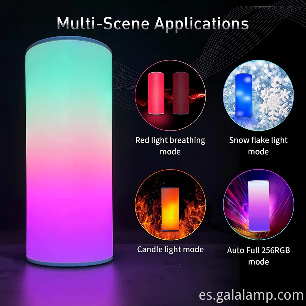 Lámpara de noche mágica colorida para el ambiente de dormitorio